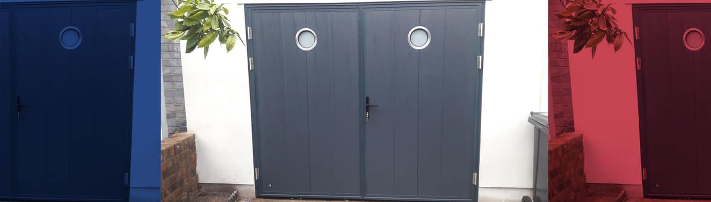side hinged garage doors