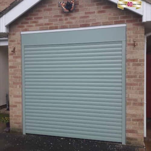 AlluGuard 77mm Insulated Roller Door in Chartwell Green