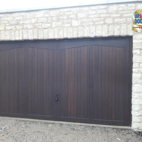 Garador Bosworth Timber Cedar Garage Door in Antique Stain